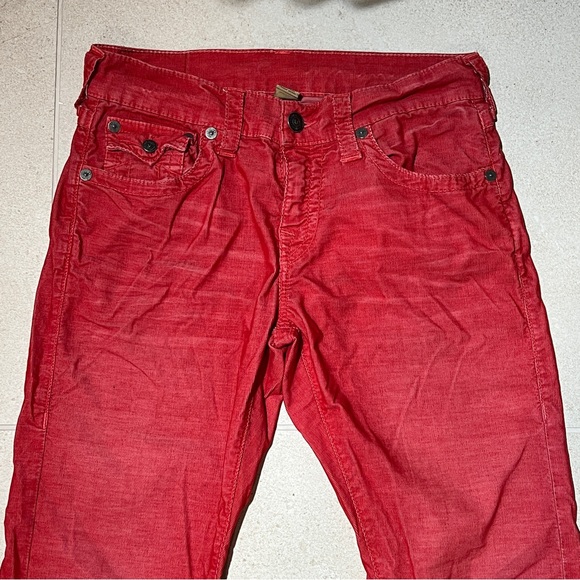 True Religion Ricky Red Corduroy Pants Men’s 30x31 - Picture 2 of 8